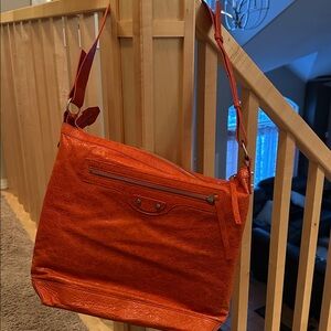 RARE Balenciaga Orange Shoulder Bag
